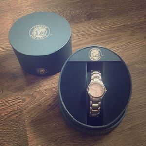 Ladies Citizen Eco drive Pink face watch